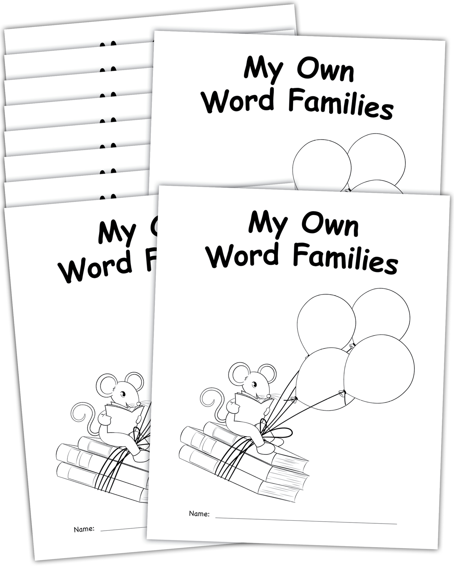 My Own Books™: My Word Families Book, 10 Pack