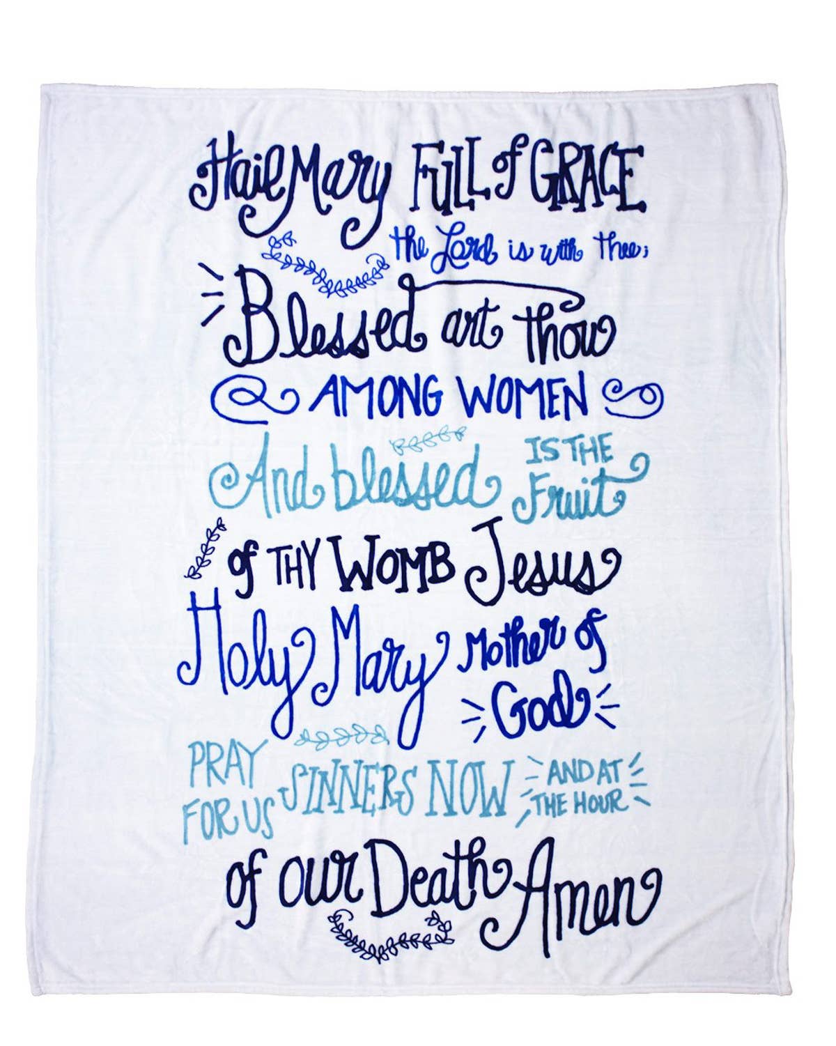 Hail Mary Throw Blue 50x60