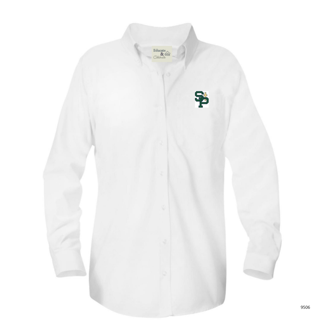 SPC Oxford Long Sleeve Shirt (Girls & Ladies) - ELD EMB