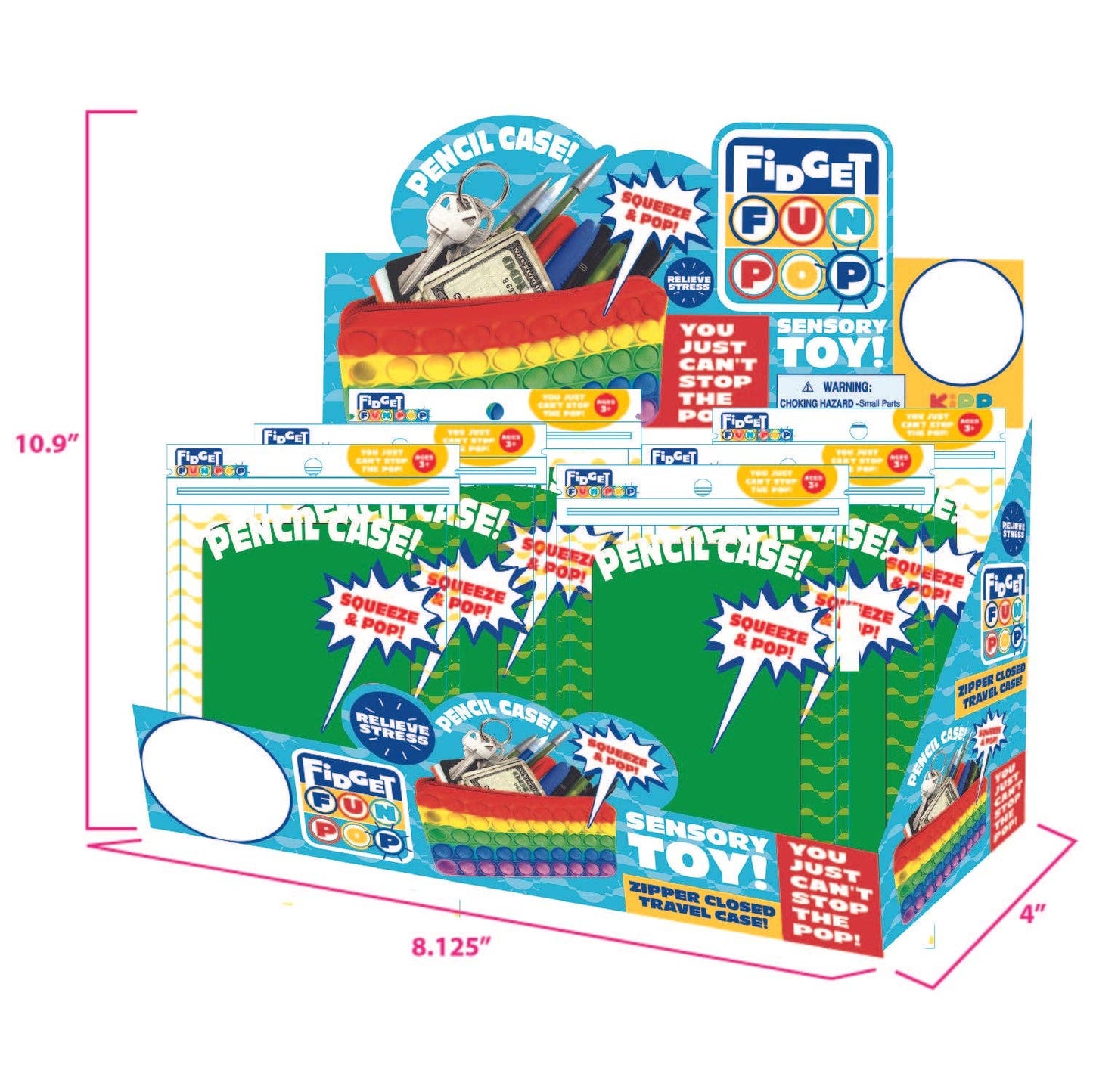 So Much Fun! Fidget Pop-it Pencil Case