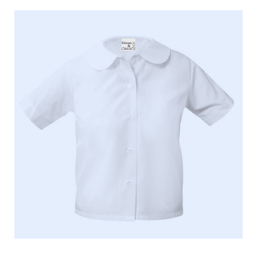 Resurrection Peter Pan Blouse Short Sleeve Shirt (Girls) Elderwear