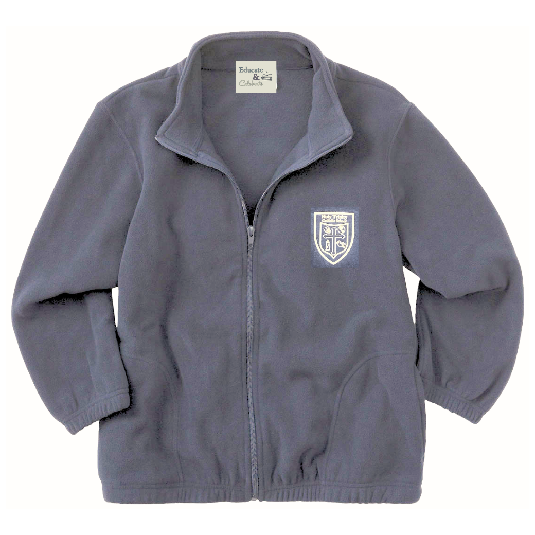 Holy Trinity Grey Fleece Zip Jacket