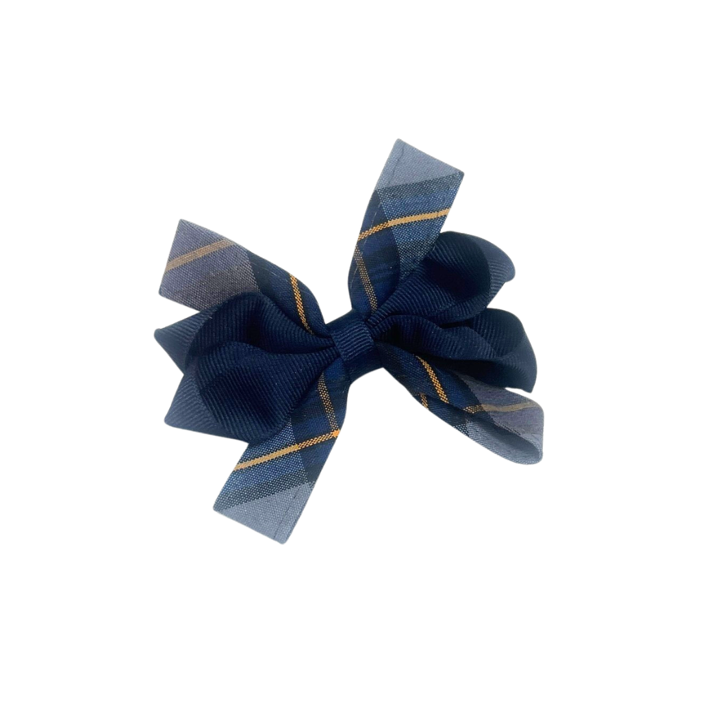 Plaid Carnival Bow-Pinch Clip - Plaid 57