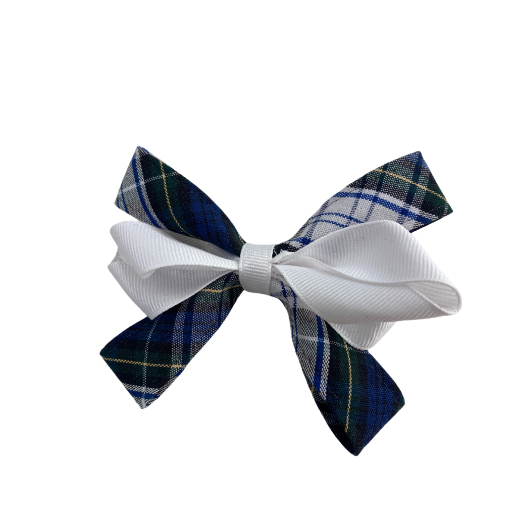 Plaid Carnival Bow-Pinch Clip - Plaid 80