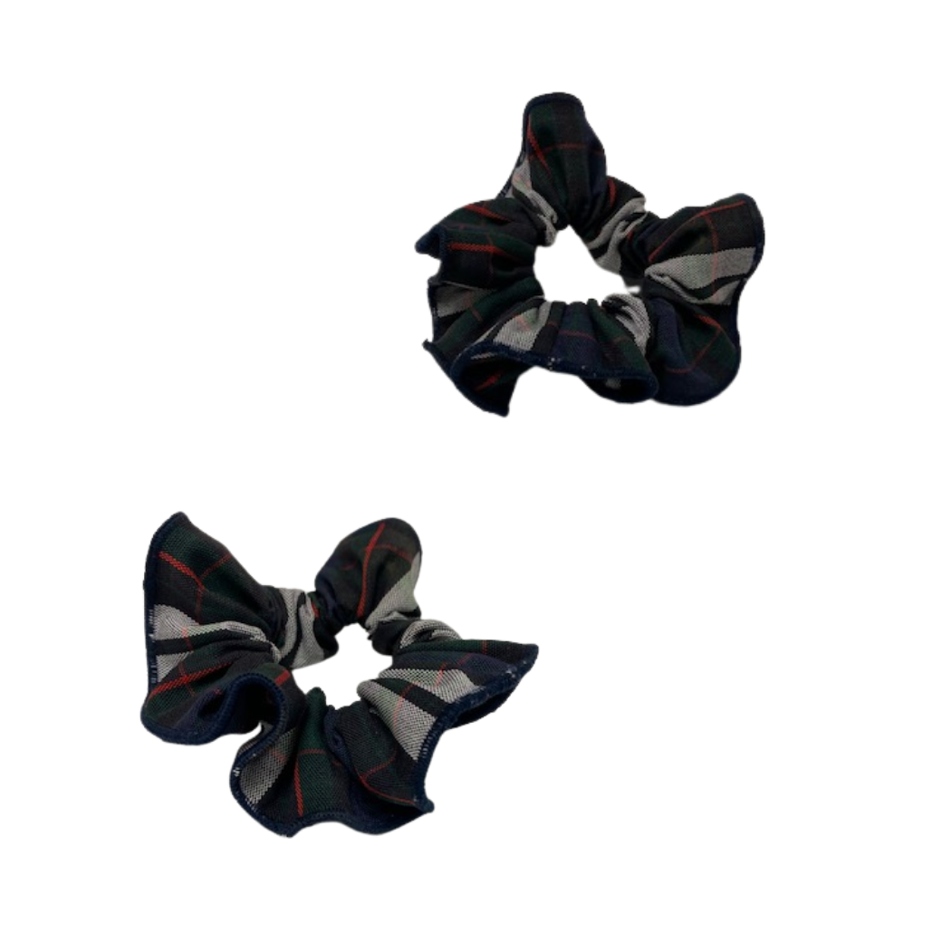 Scrunchie W/Merrowed Edge-Plaid 60