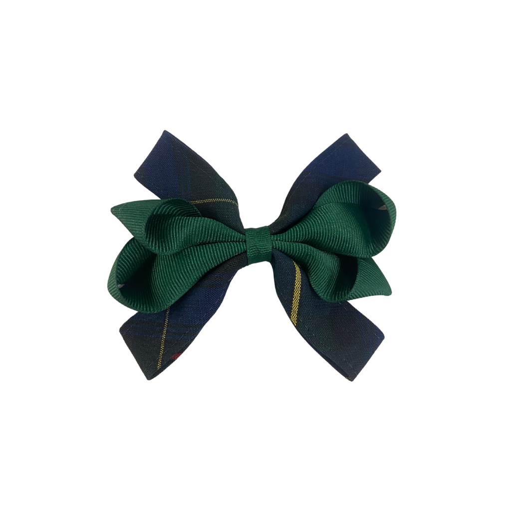 Plaid Carnival Bow-Pinch Clip - Plaid 55