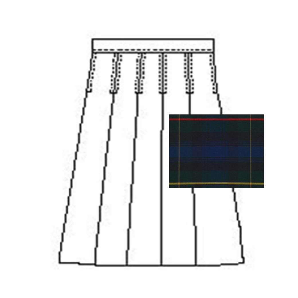 Nativity & Sage Academy Box Pleat Skirt - A+