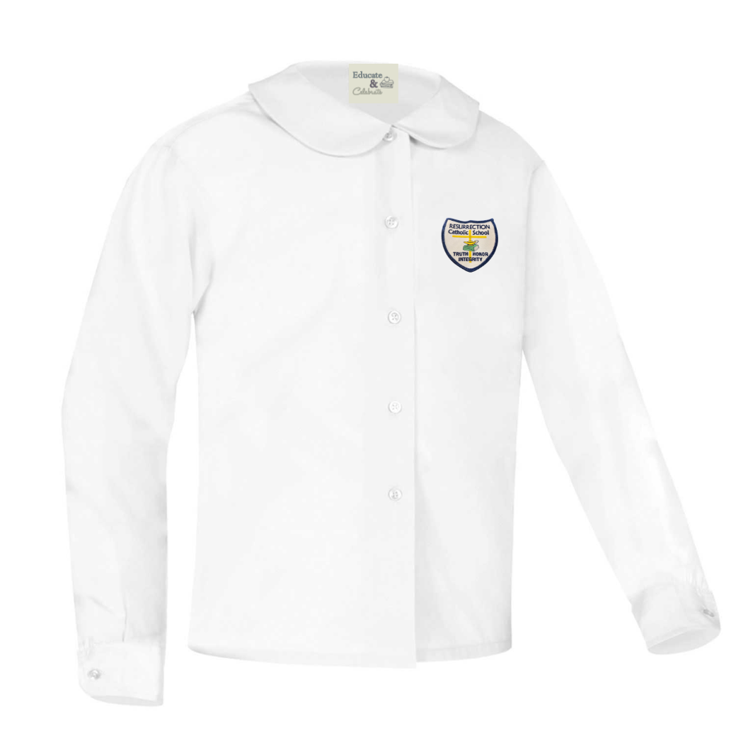 Resurrection Peter Pan Blouse Long Sleeve Shirt (Girls) - Elderwear
