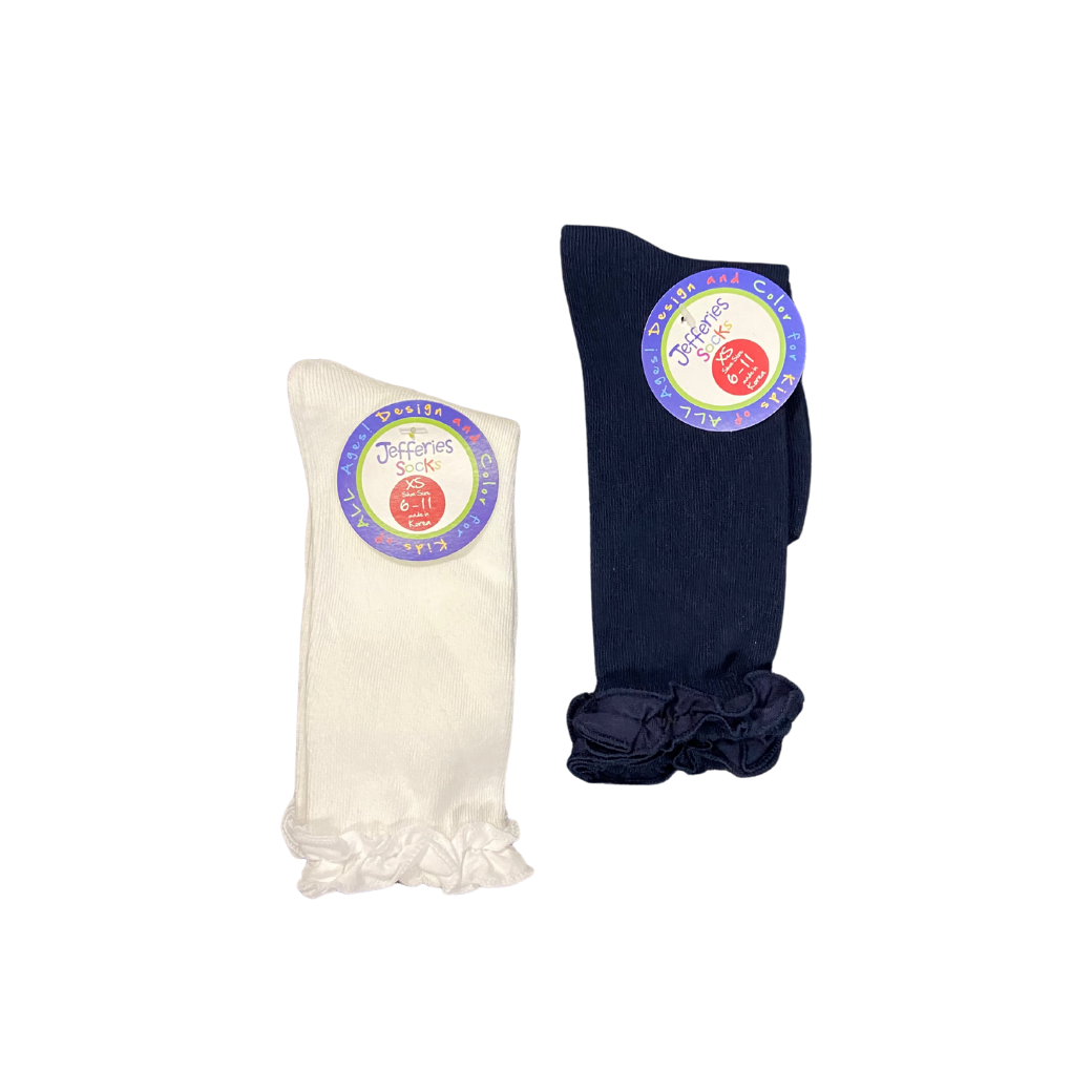 Ruffle Knee High Socks (1 pair)