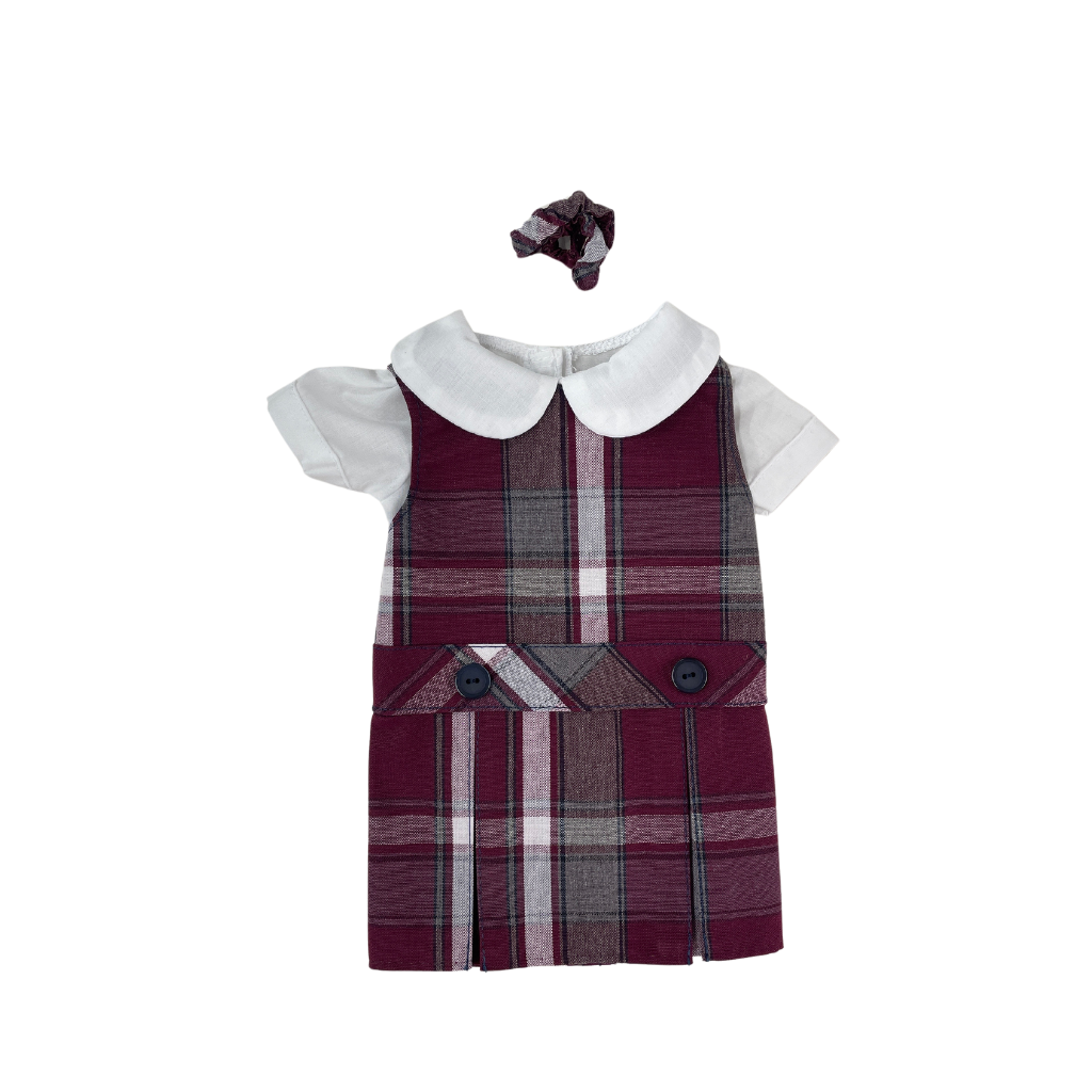 DOLL UNIFORMS - JUMPER - PLAID 54