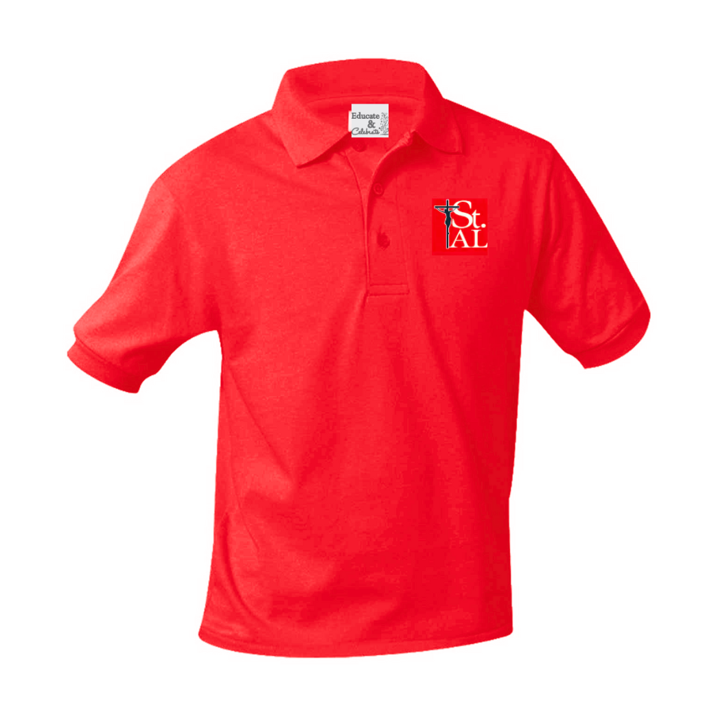 St. Alphonsus Knit Polos Short-Sleeve Shirt (New Logo)