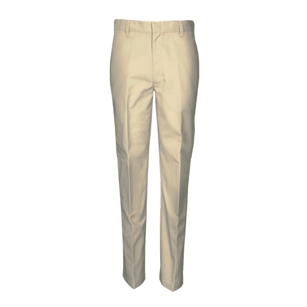 Mens (30-50 Waist) Super Soft Flat Front Twill Pants (Elderwear)
