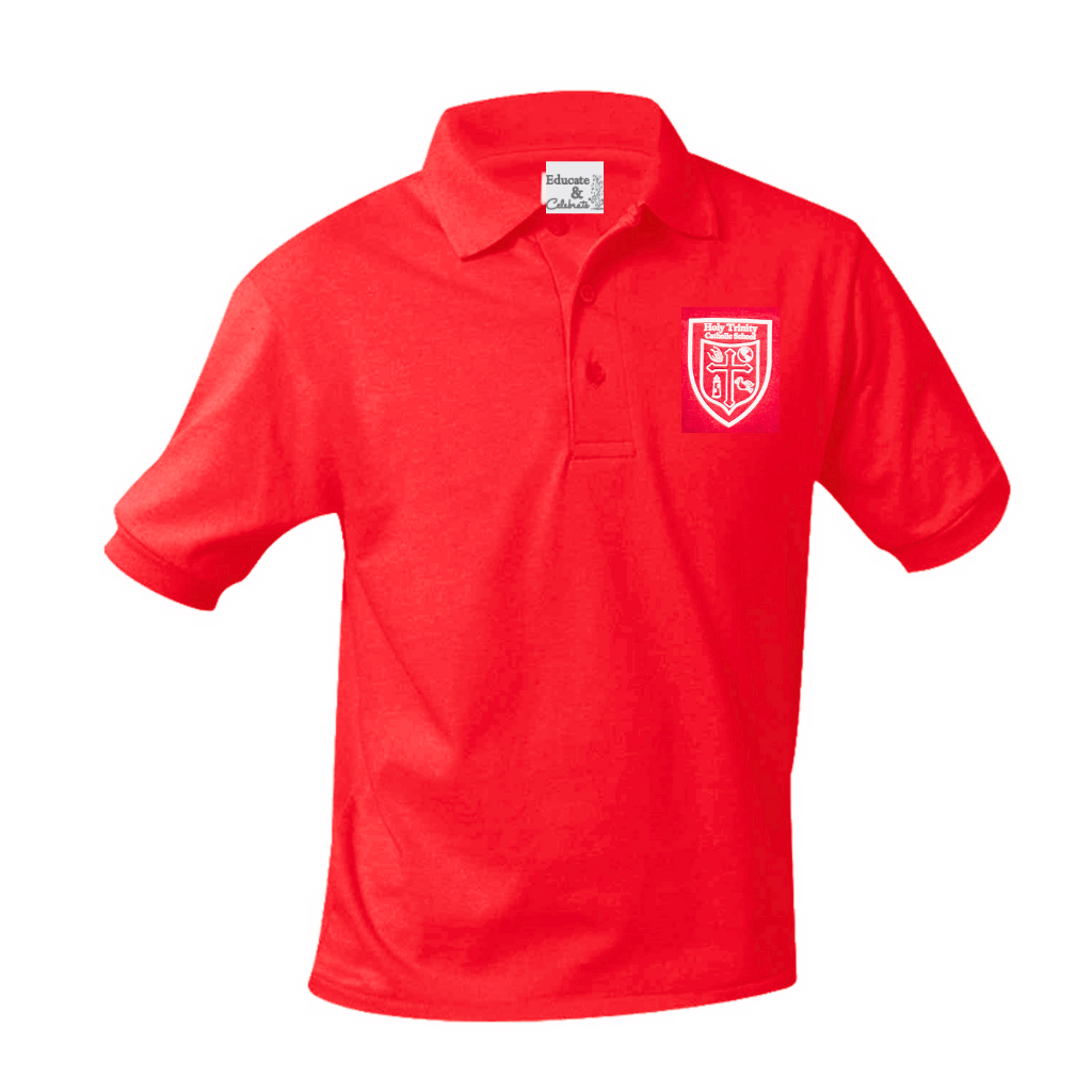 St. Alphonsus Performance Polo RED Short-Sleeve Shirt (ELD EMB)