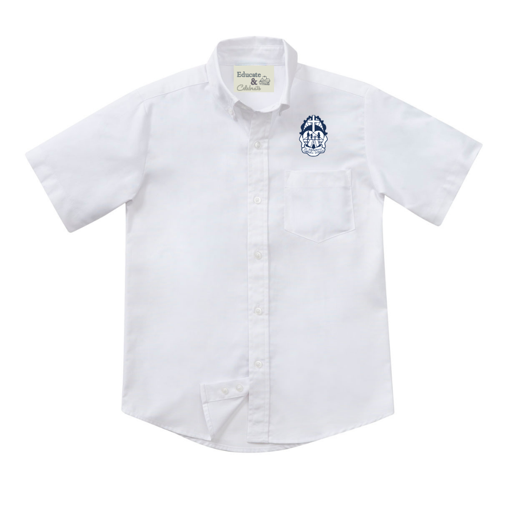 St. Alphonsus Oxford Short Sleeve Shirt (Boys & Mens) - ELD EMB