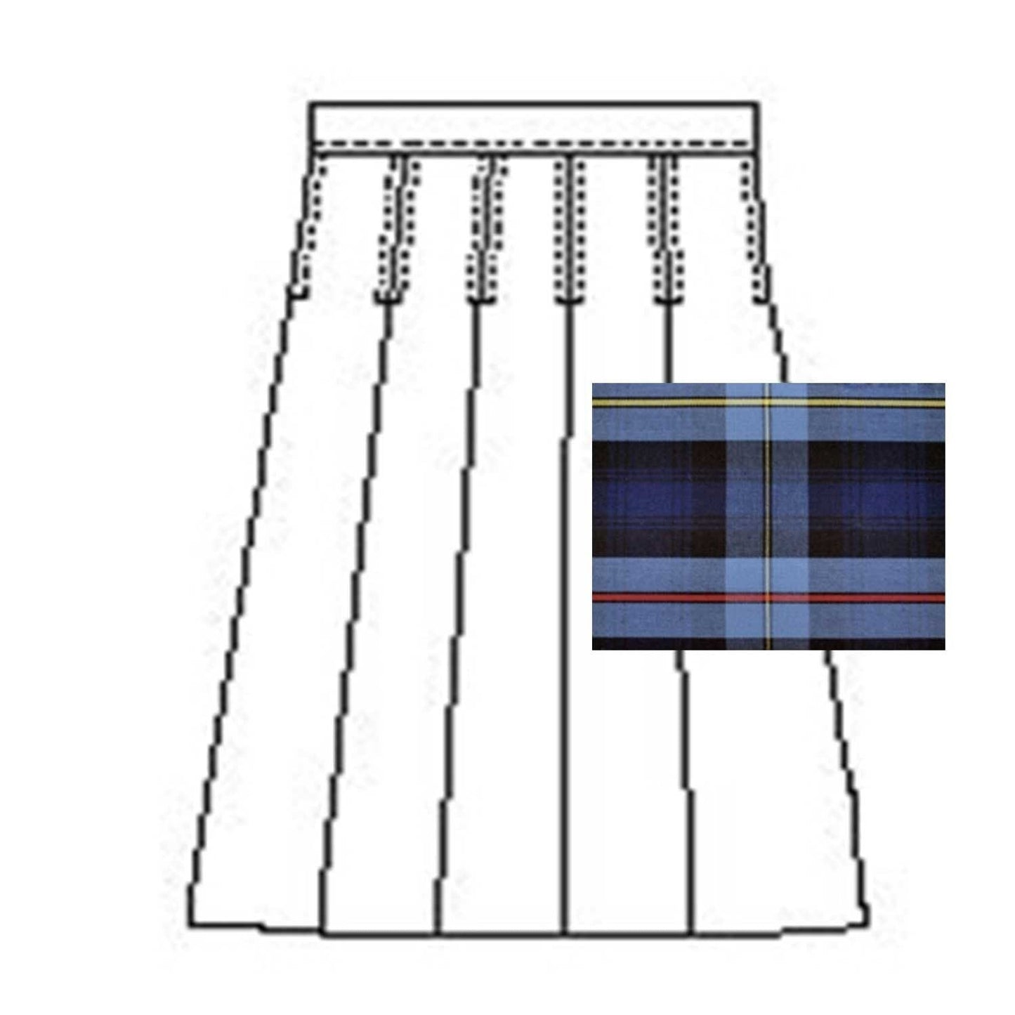 St. James Box Pleat Skirt