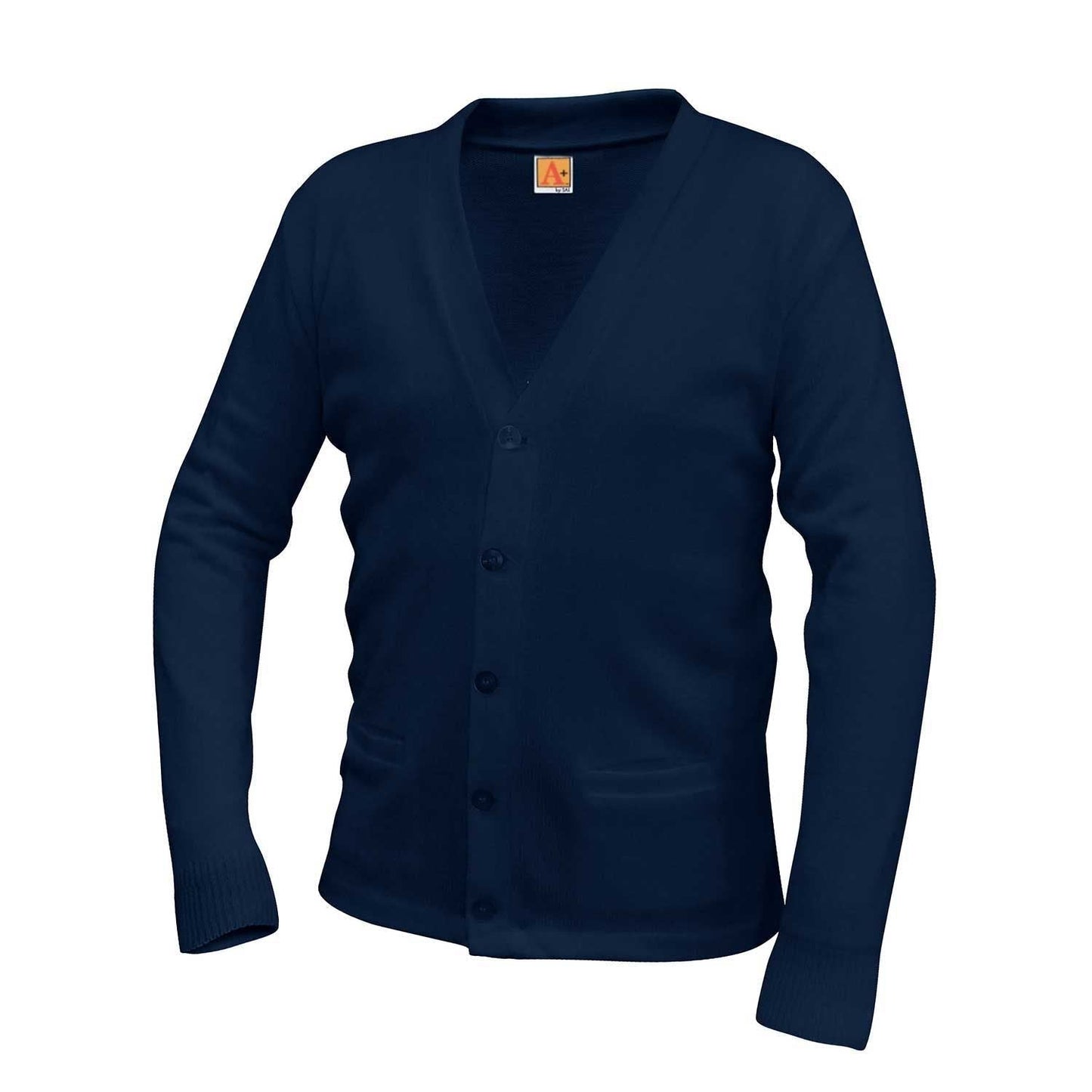 Sacred Heart V-Neck Cardigan Sweater with Pockets (Unisex)