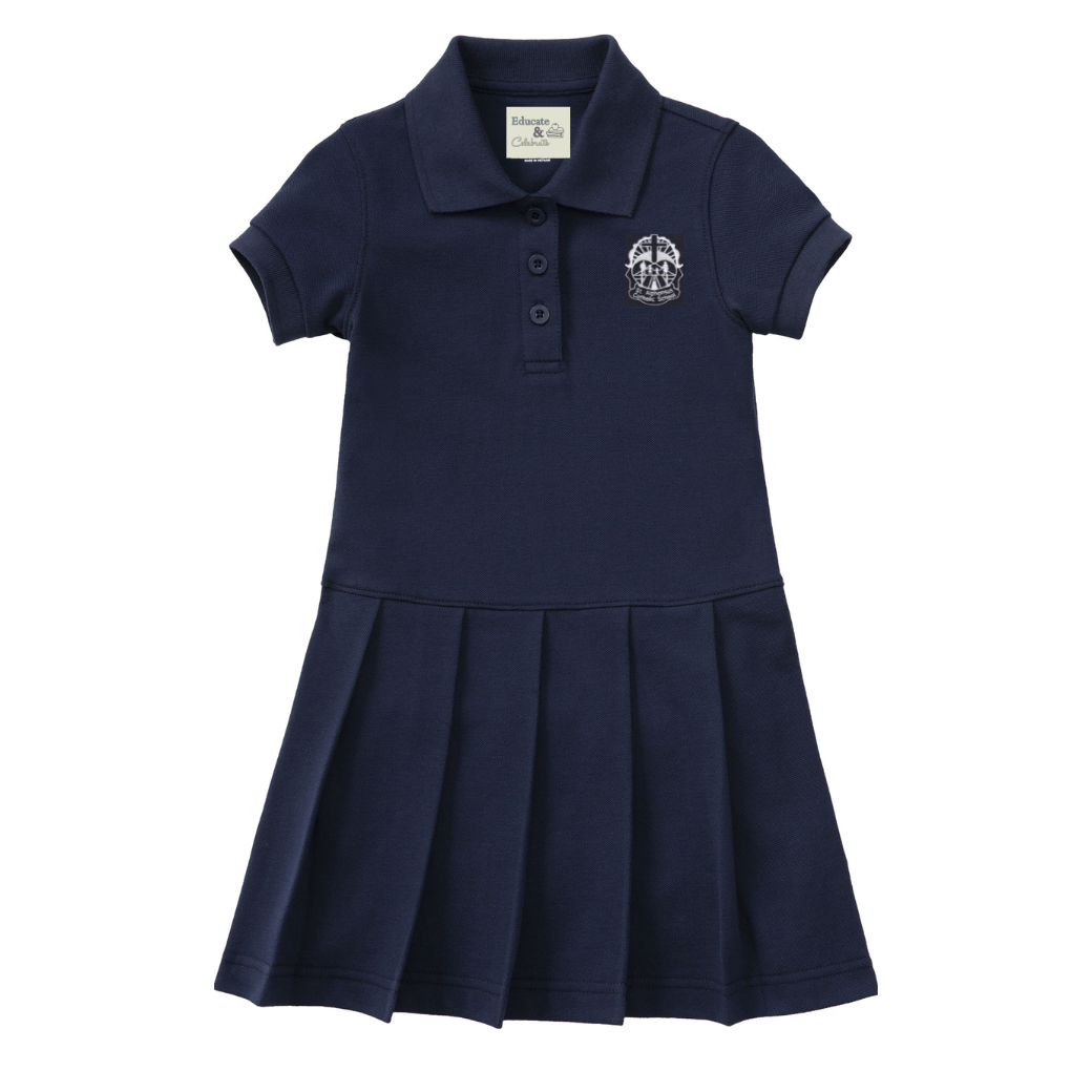 St. Alphonsus Pique Polo Dress (Crest Logo) FINAL SALE