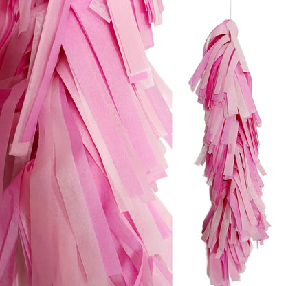 Fringed Tissue Balloon Tassel (Multicolored)