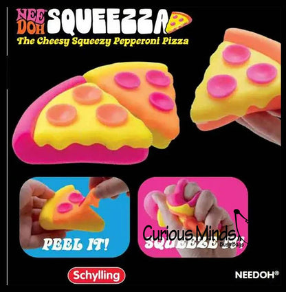 1 NeeDoh Pizza Squeezza - Ultra Squishy Relaxing Sensory