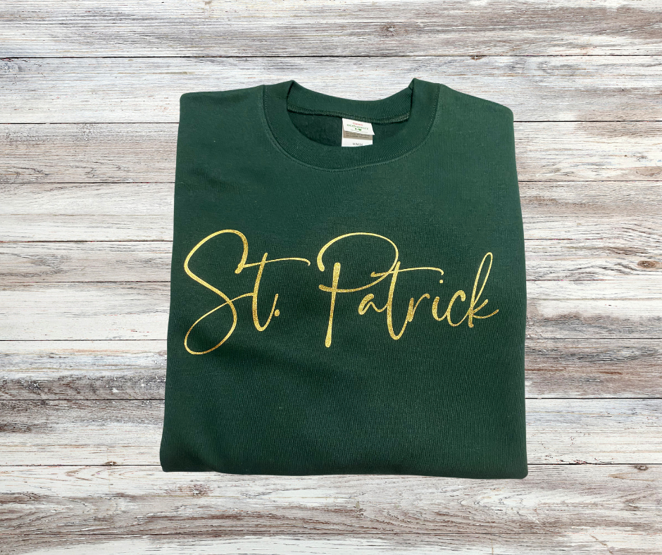 St. Patrick Script Sweatshirt