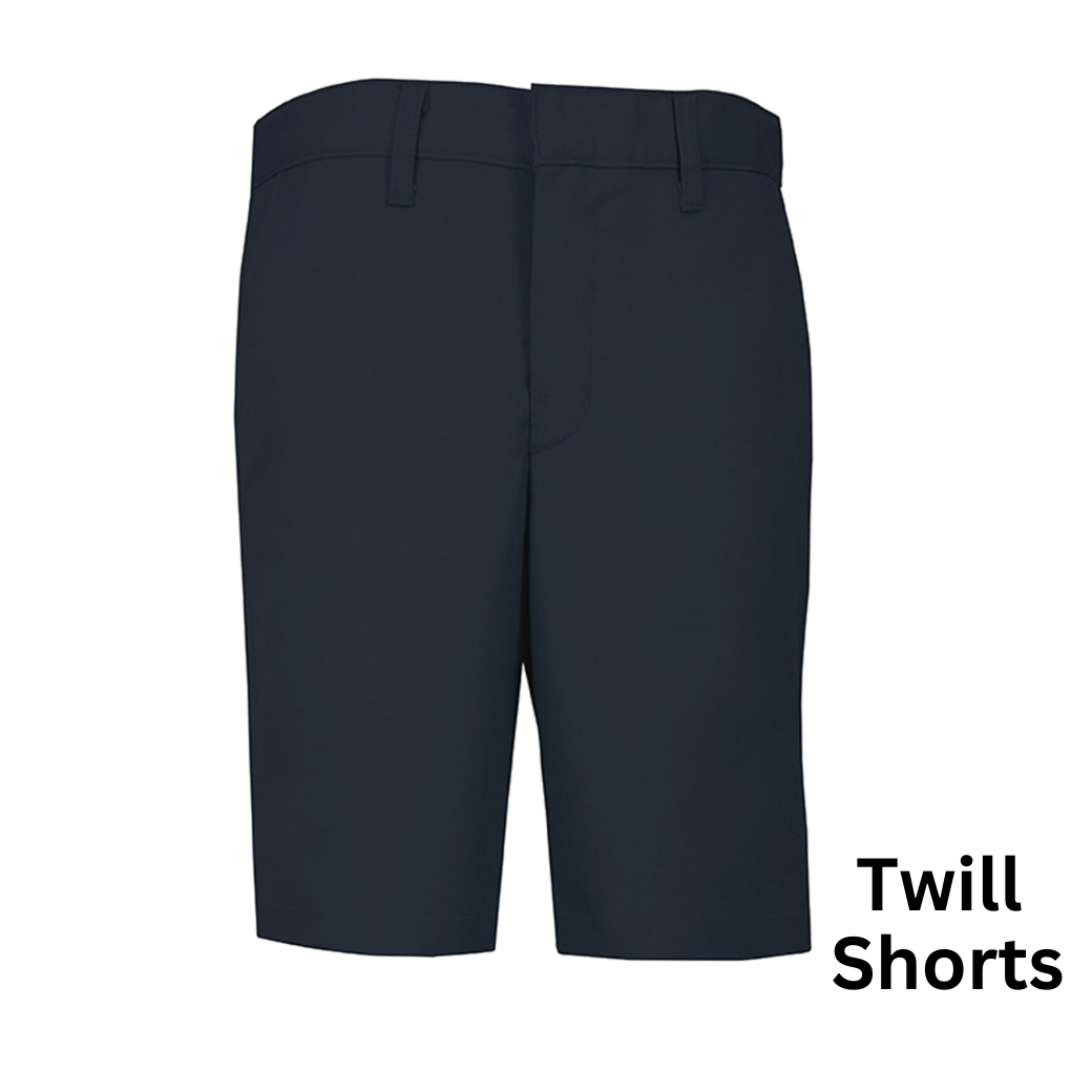 Twill Modern Fit Shorts Husky - Navy