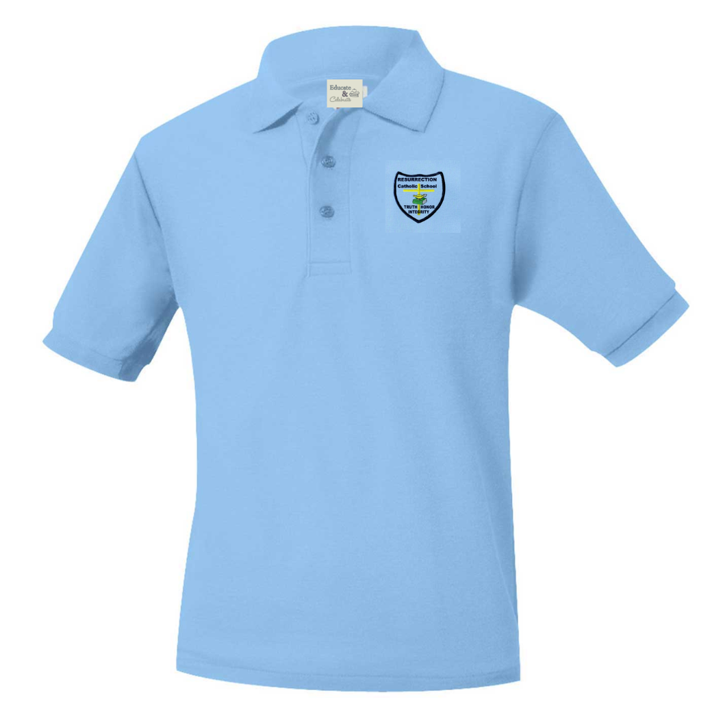 Resurrection Pique Polo Short-Sleeve Shirt (Unisex)-Elderwear (Emb. Elder)