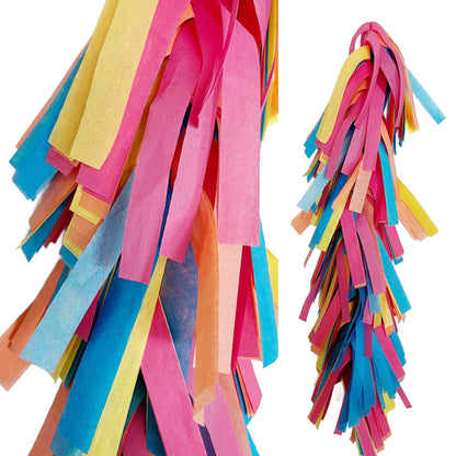 Fringed Tissue Balloon Tassel (Multicolored)