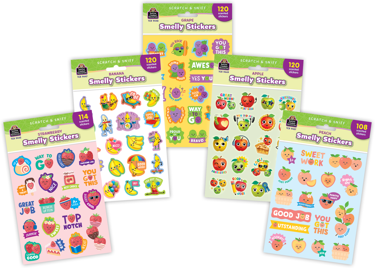 Fruit Pop Smelly Sticker Set (5)