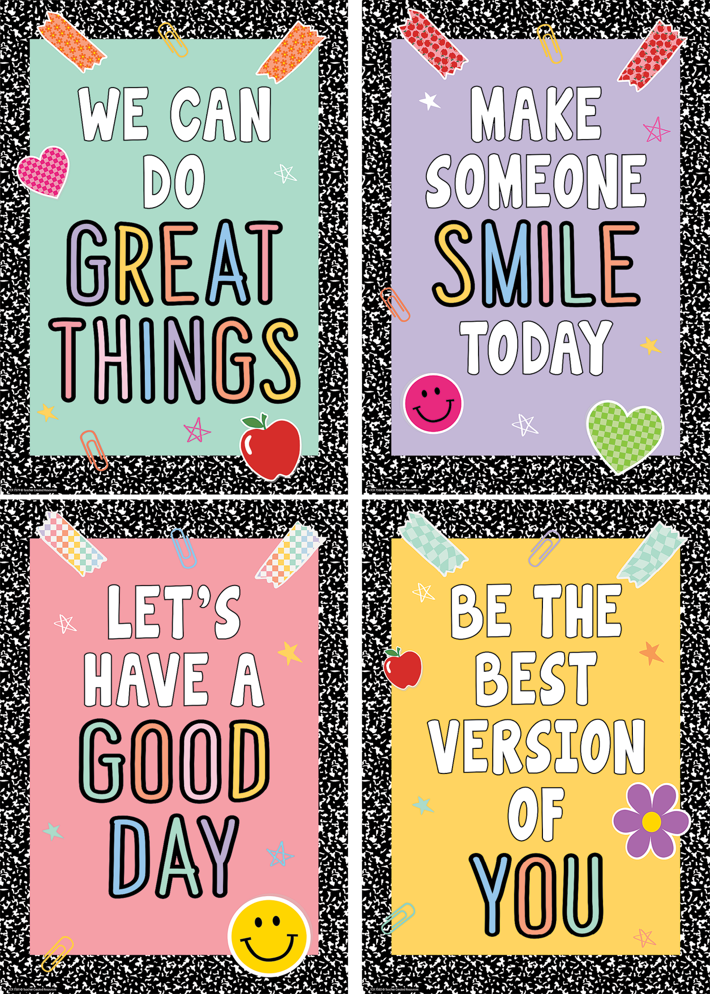 Cool for School Positive Posters Set (4)