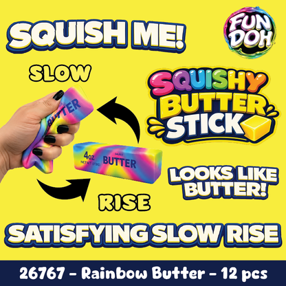 Fun Doh Rainbow Butter Slow Rise Squishy