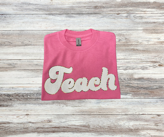 Teach Outline Puff Short Sleeve T-Shirt