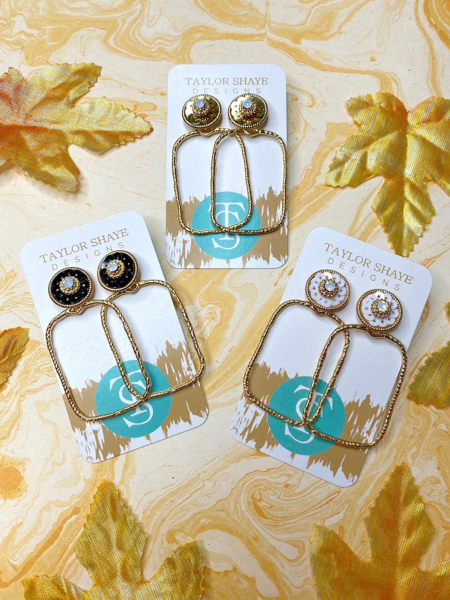 Ivy Sequin Hoops
