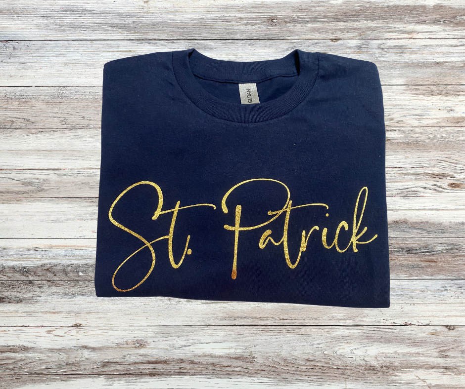 St. Patrick Short Sleeve Script T-Shirt