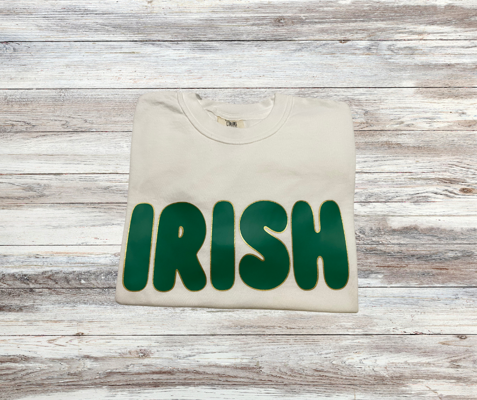 Short Sleeve IRISH Bubble Font T-Shirt