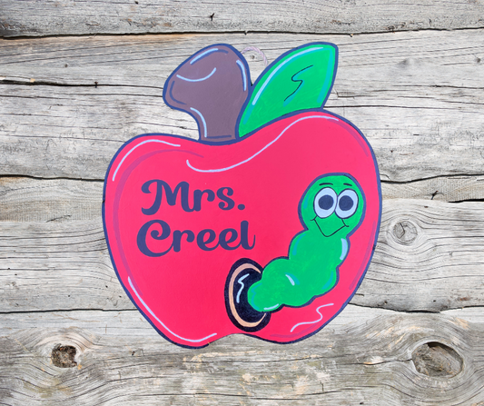 Teacher Apple Door Hanger