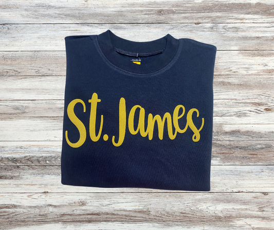 St. James Puff Script Sweatshirt
