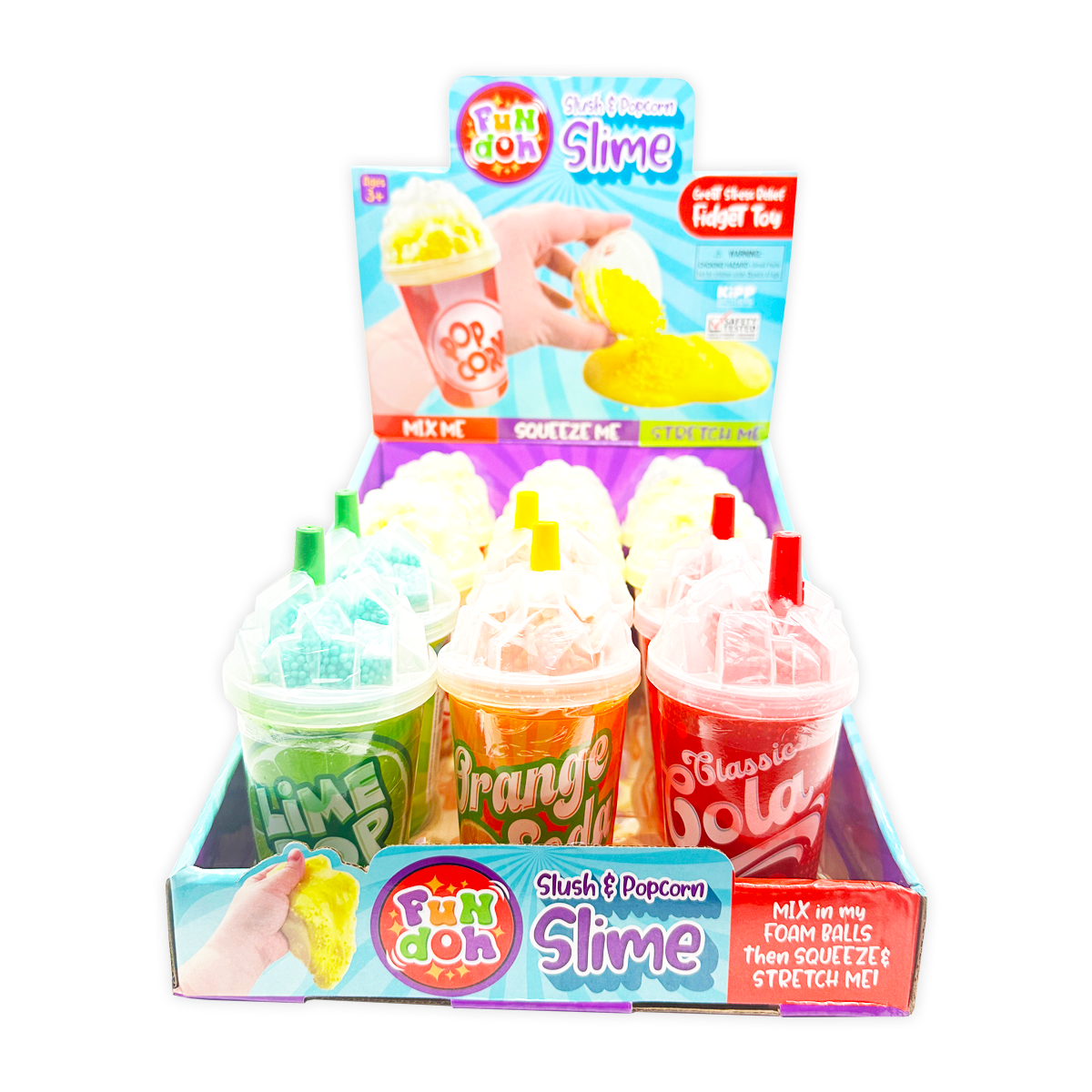 Fun Doh Slush and Popcorn Slime Assortment ASMR Top Seller