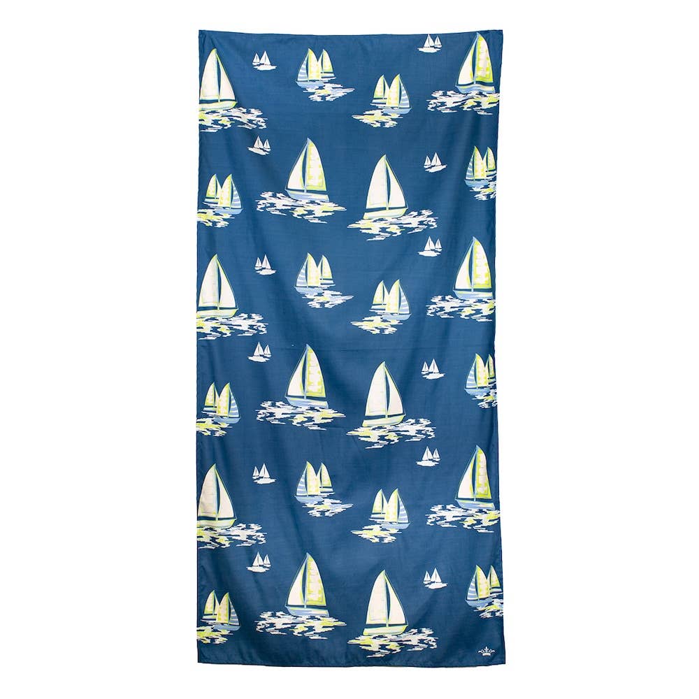 Sail Away Beach Towel   Royal/Palace   34x70