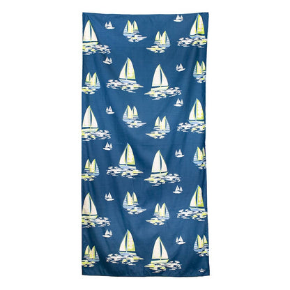 Sail Away Beach Towel   Royal/Palace   34x70