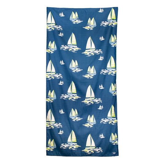 Sail Away Beach Towel   Royal/Palace   34x70