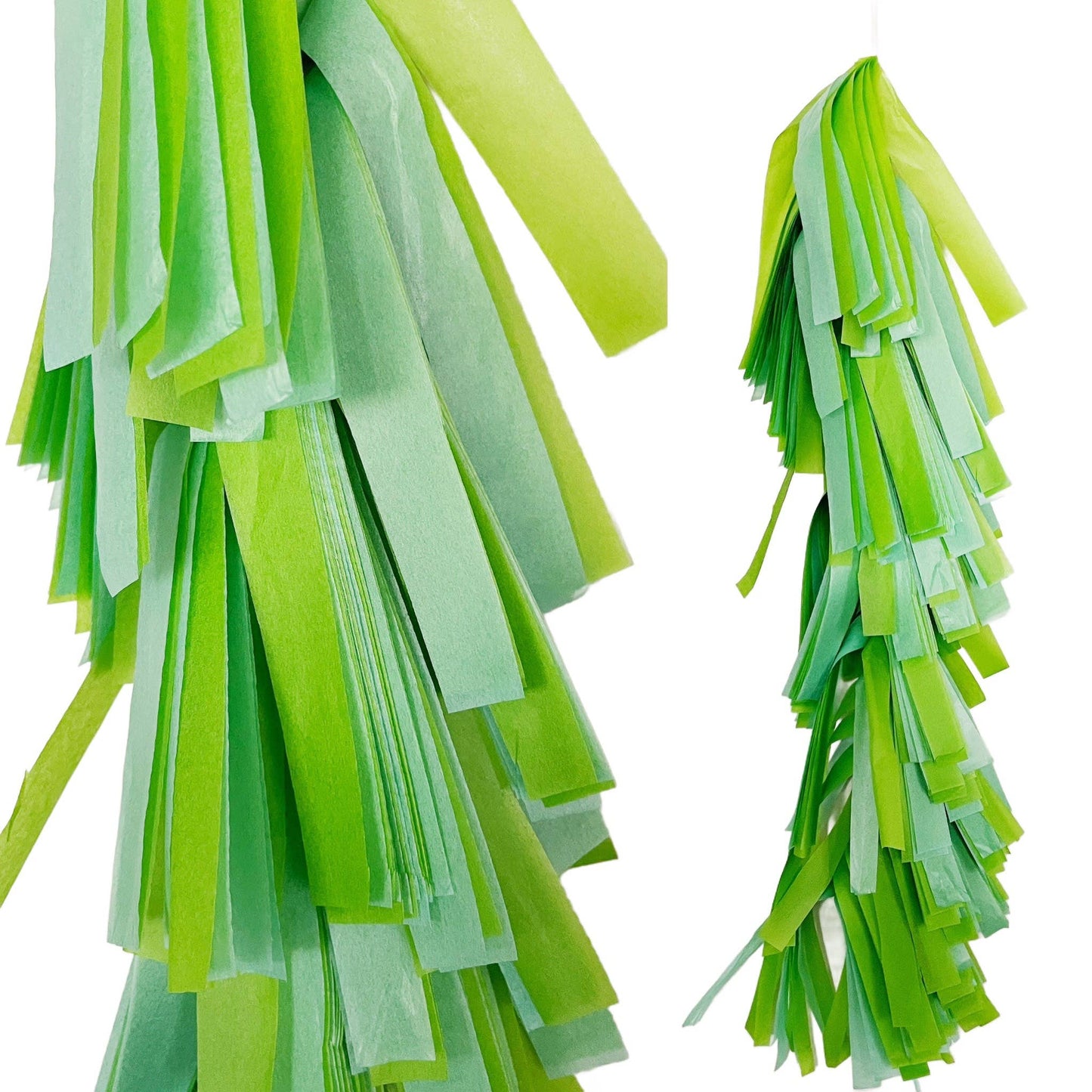 Fringed Tissue Balloon Tassel (Multicolored)