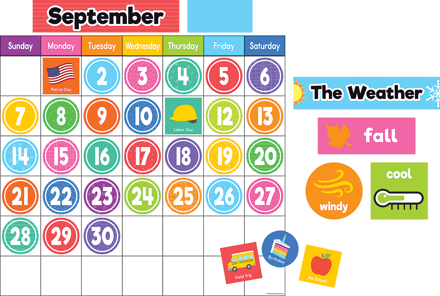 Colorful Magnetic Calendar Set