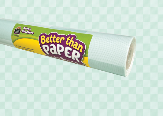 Green Checkers Better Than Paper® Bulletin Board Roll