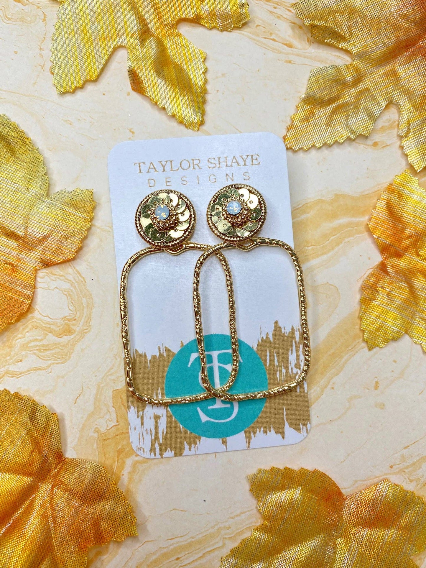 Ivy Sequin Hoops
