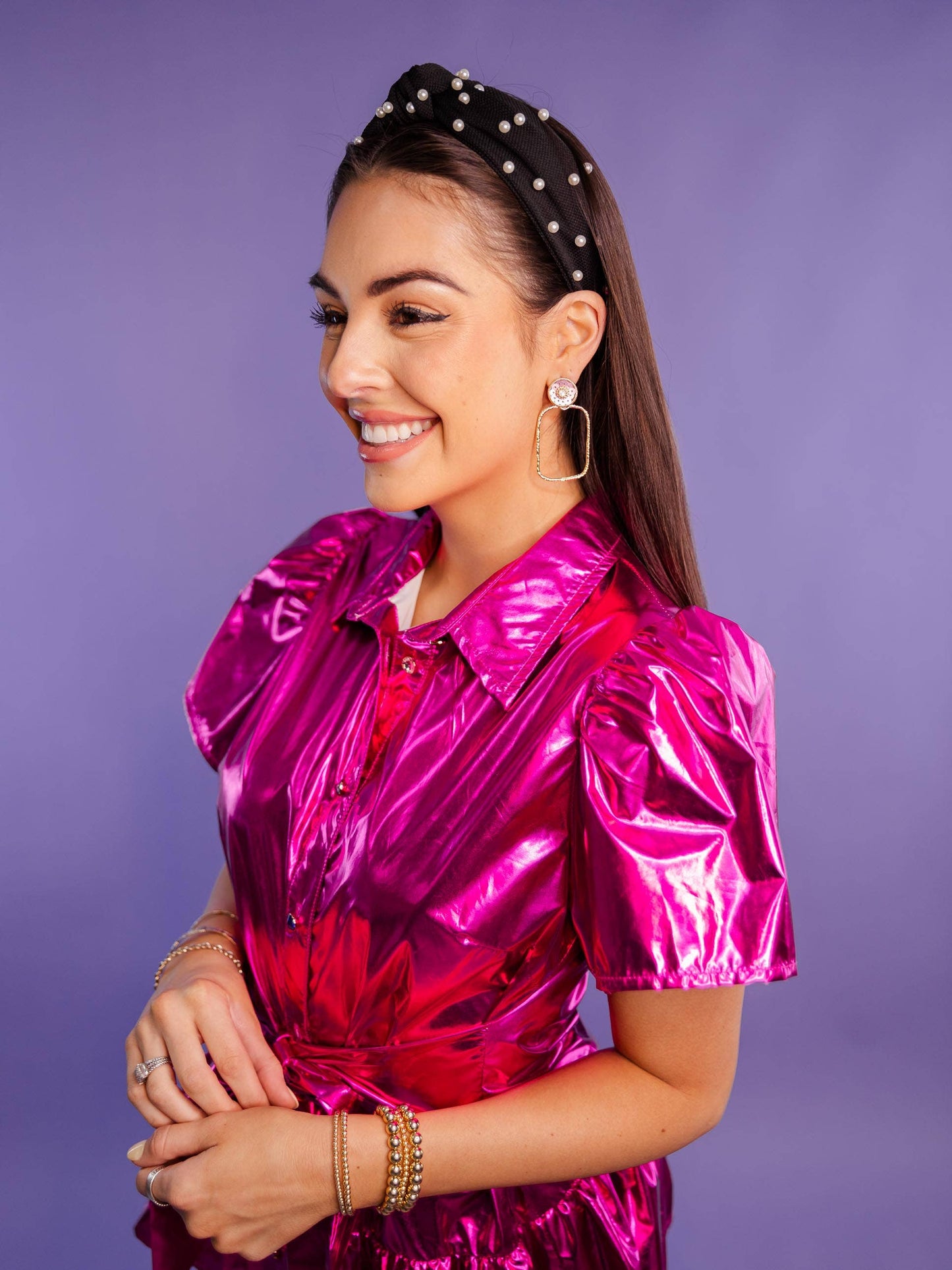 Ivy Sequin Hoops