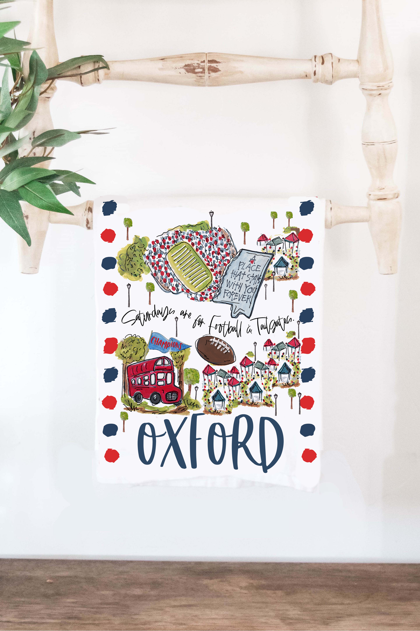 Saturdays Oxford MS Tea Towel