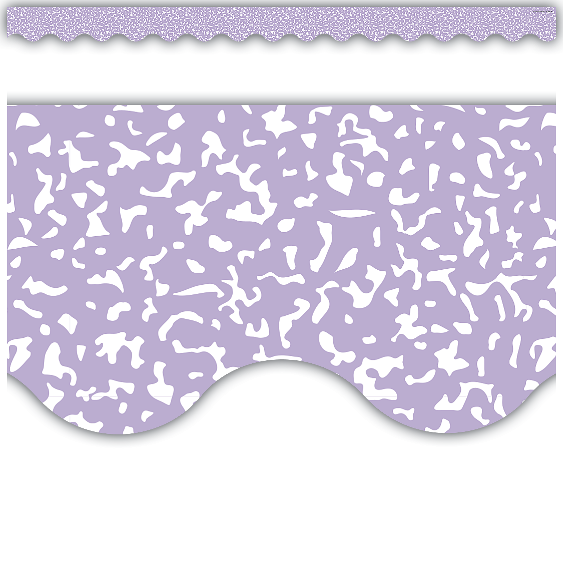 Composition Purple Scalloped Border Trim