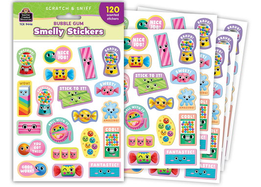 Bubble Gum Smelly Stickers