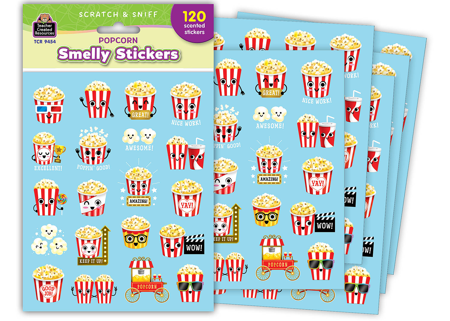 Popcorn Smelly Stickers