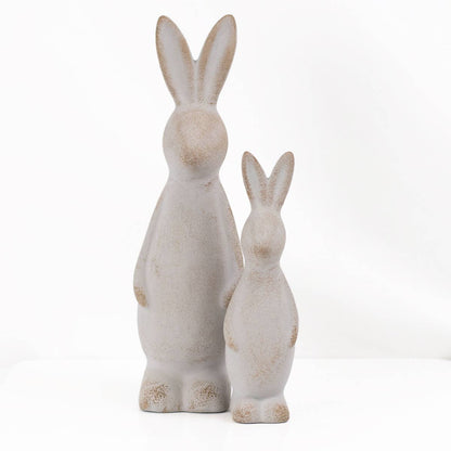 Aubrey Bunny Décor   Antique Gray   7"
